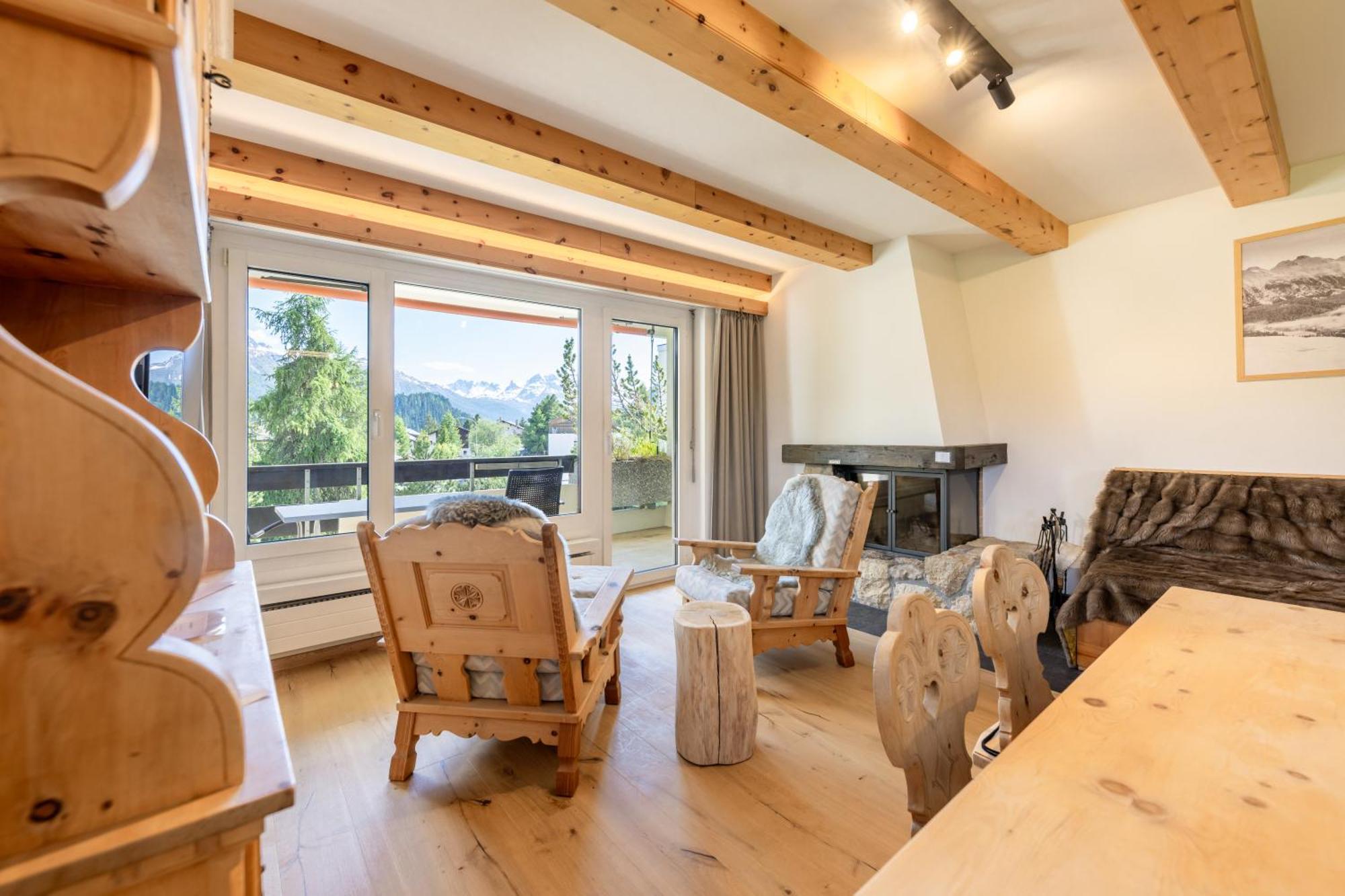 Cosy Apartment Facing Piz Rosatsch 세인트모리츠 외부 사진